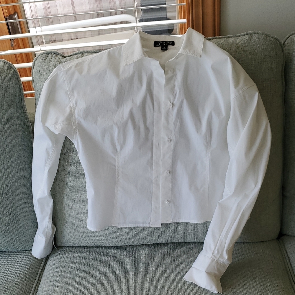 J. Crew White Collared Shirt - Picture 6 of 6